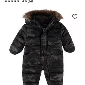 Camo snowsuit 3-6 months